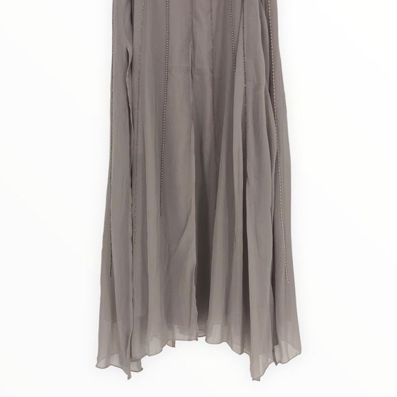 ASOS Maternity Beaded Drape Bodice Midaxi Dress size 16 NWT Embellished Sheer - Picture 10 of 16